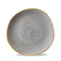 21cm Stonecast Peppercorn Grey Organic Round Plate